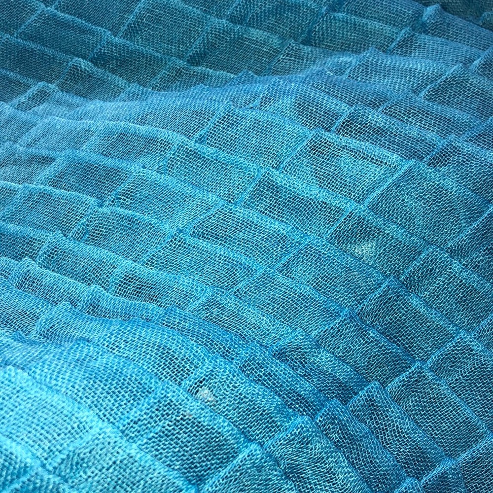 Blue scarf